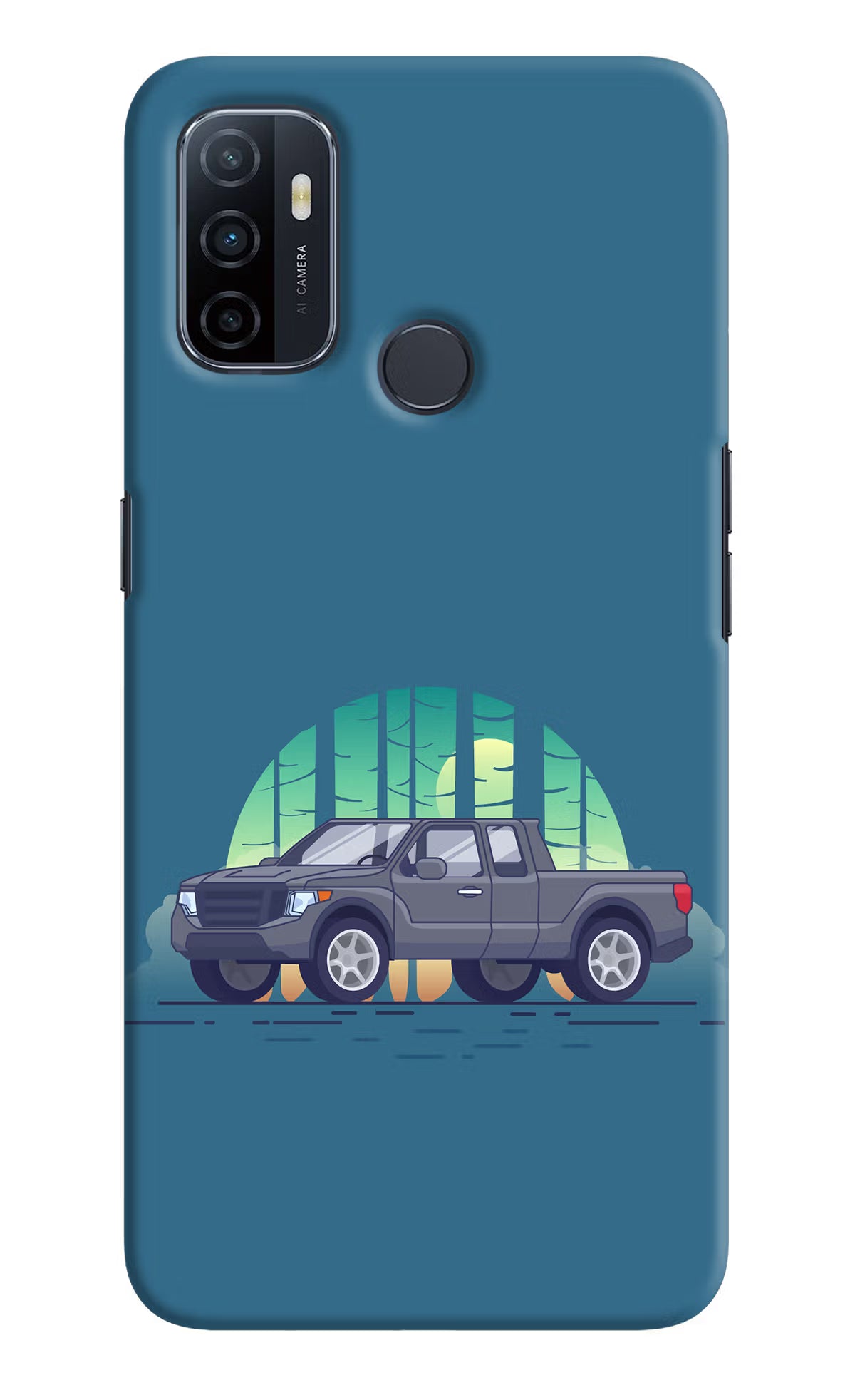 Retro Garage Vibe Oppo A53 2020 Hard Case Back Cover by Casekaro