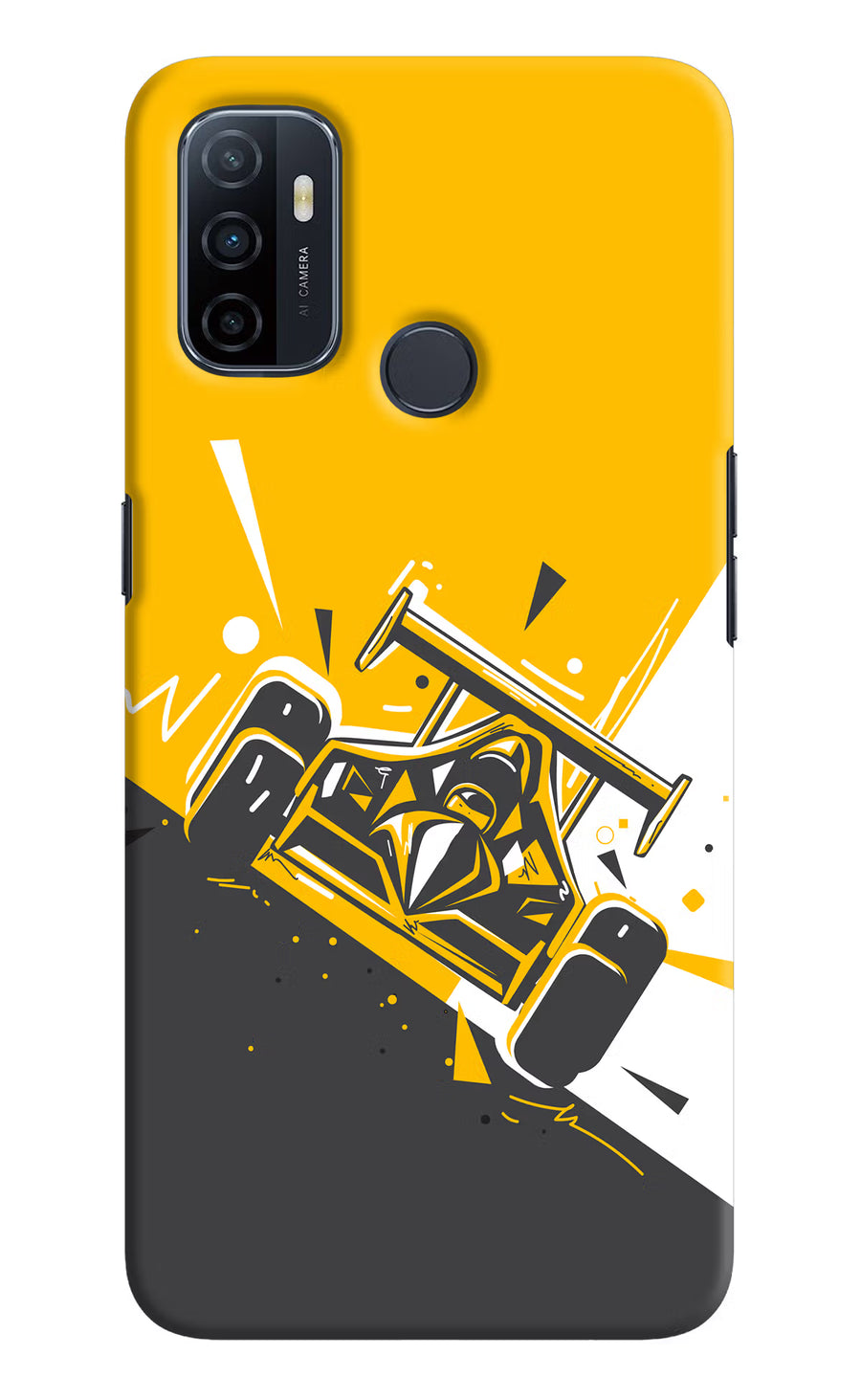 Track King Oppo A53 2020 Back Cover, Hard case