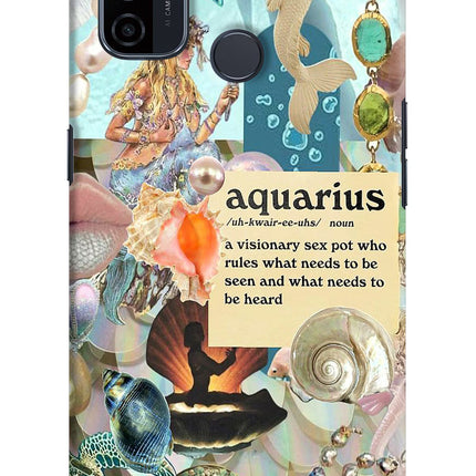 Aquarius Zodiac Oppo A53 2020 Hard Case Back Cover by Casekaro