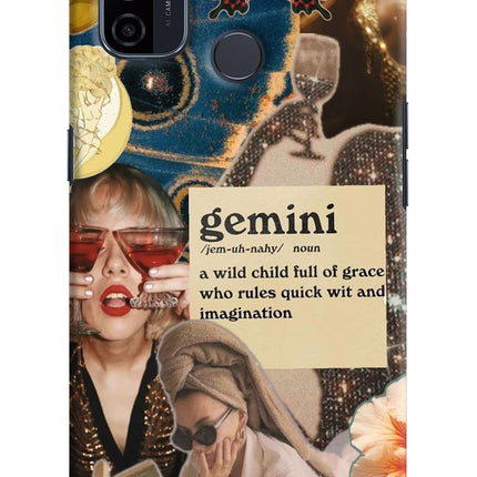Gemini Zodiac Oppo A53 2020 Hard Case Back Cover by Casekaro