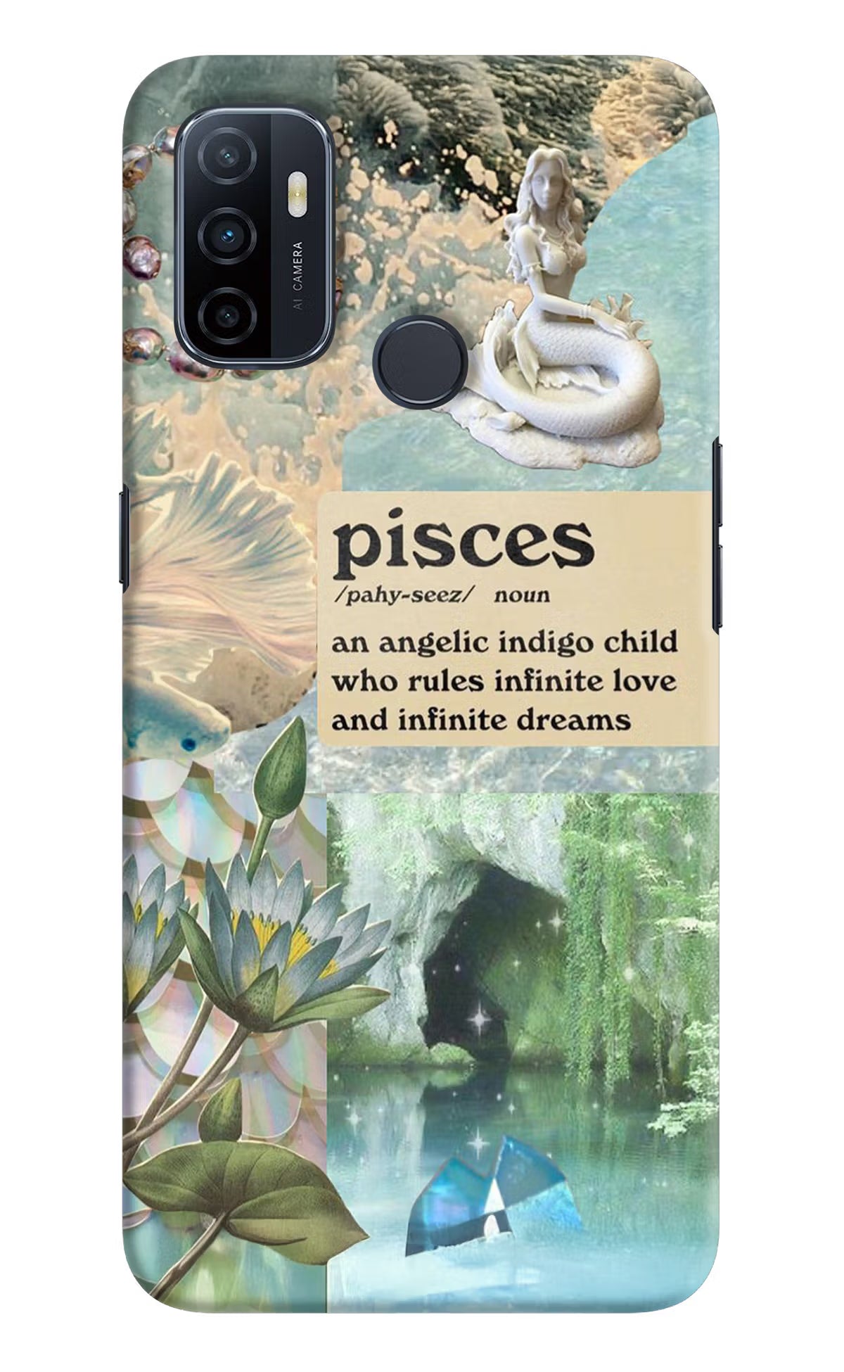 Pisces Zodiac Oppo A53 2020 Hard Case Back Cover by Casekaro