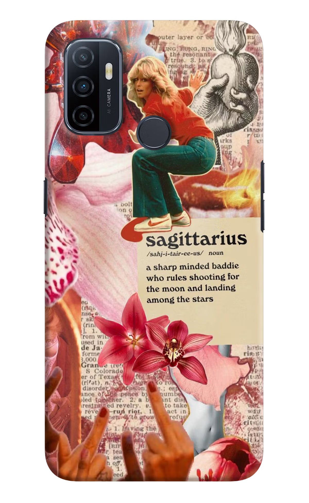 Sagittarius Zodiac Oppo A53 2020 Hard Case Back Cover by Casekaro