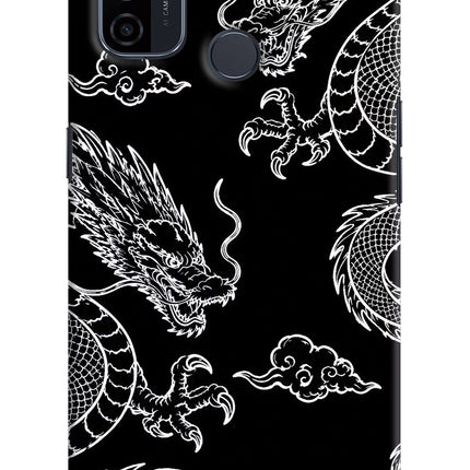 Twin Dragons Oppo A53 2020 Hard Case Back Cover by Casekaro
