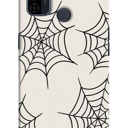 Spider Web Oppo A53 2020 Hard Case Back Cover by Casekaro