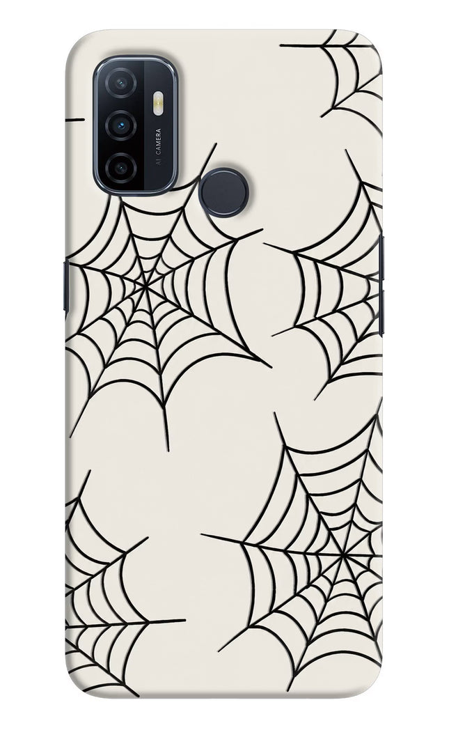Spider Web Oppo A53 2020 Hard Case Back Cover by Casekaro