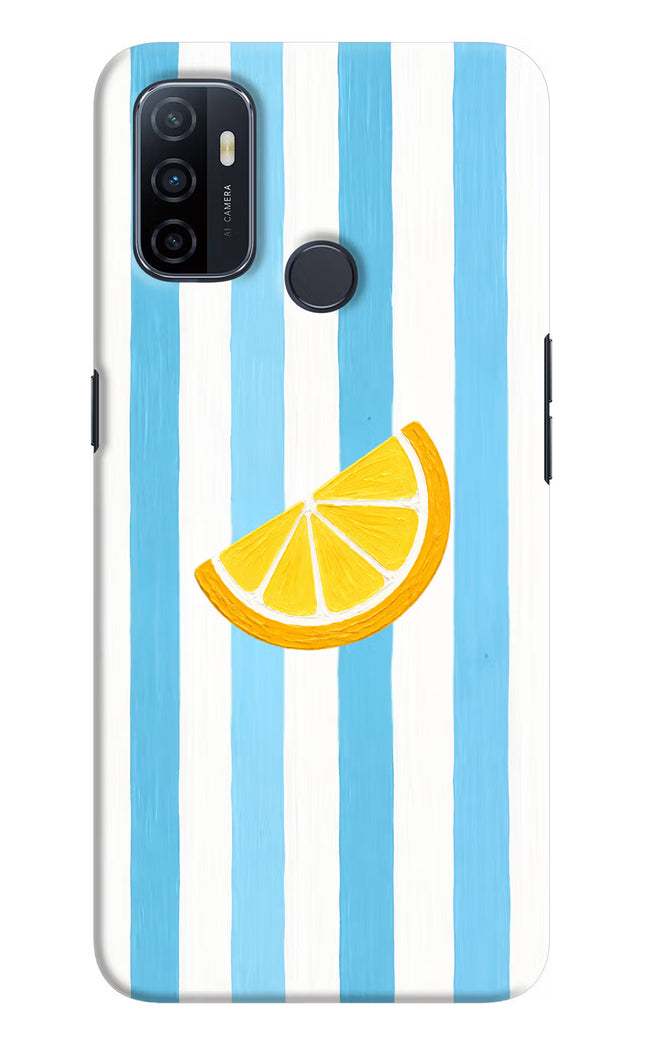 Summer Lemon Oppo A53 2020 Hard Case Back Cover by Casekaro