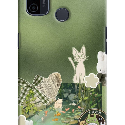 Aesthetic anime Oppo A53 2020 Hard Case Back Cover by Casekaro