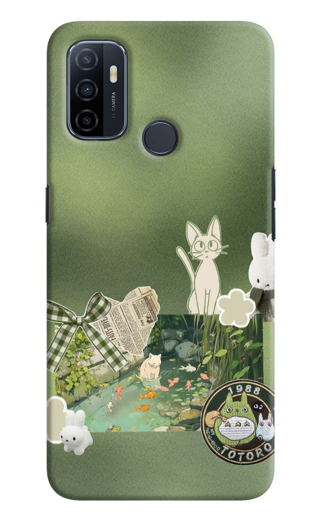 Aesthetic anime Oppo A53 2020 Hard Case Back Cover by Casekaro