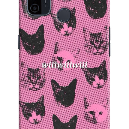 Pink Cats Oppo A53 2020 Hard Case Back Cover by Casekaro