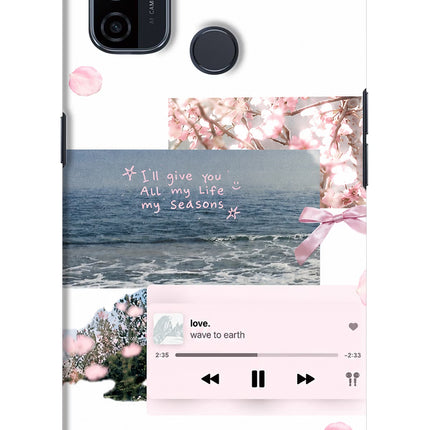 Wave to earth Oppo A53 2020 Hard Case Back Cover by Casekaro