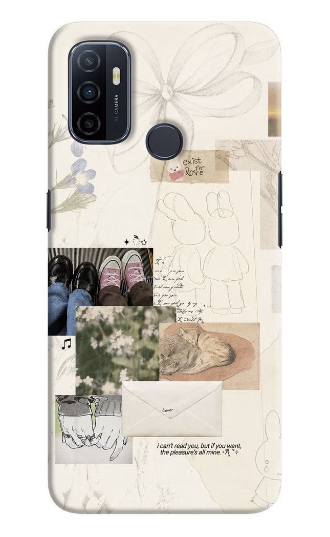 Soft Aesthetic Oppo A53 2020 Hard Case Back Cover by Casekaro