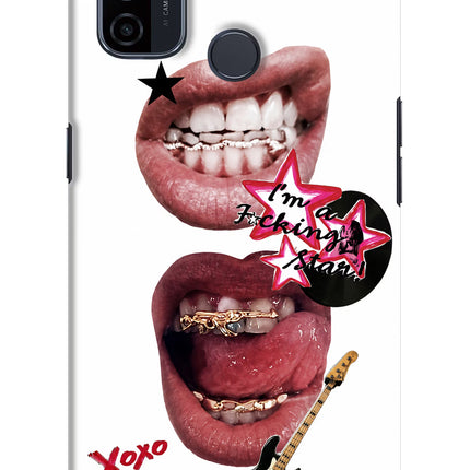 Rockstar Oppo A53 2020 Hard Case Back Cover by Casekaro