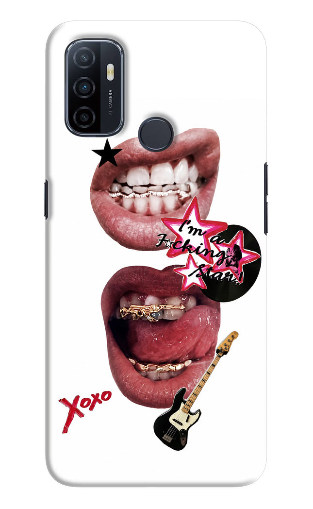 Rockstar Oppo A53 2020 Hard Case Back Cover by Casekaro