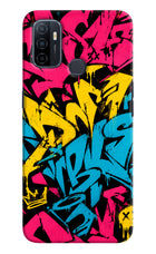 Graffiti Vibe Oppo A53 2020 Hard Case Back Cover by Casekaro