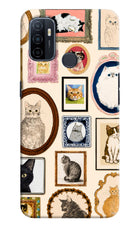 Mirror Cats Oppo A53 2020 Hard Case Back Cover by Casekaro