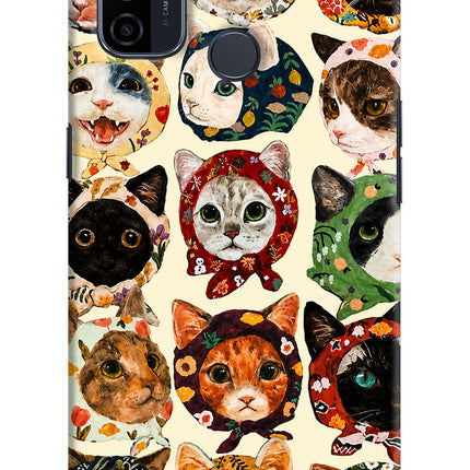 Cool Cat Oppo A53 2020 Hard Case Back Cover by Casekaro