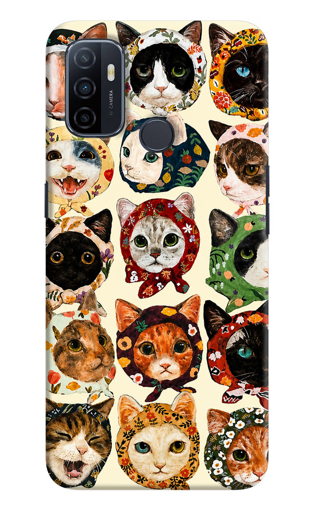 Cool Cat Oppo A53 2020 Hard Case Back Cover by Casekaro