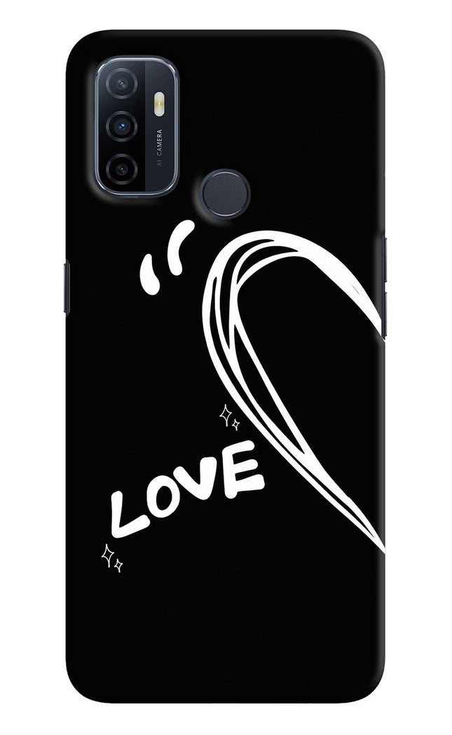 Love Line Oppo A53 2020 Hard Case Back Cover by Casekaro
