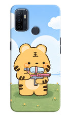 Tiger Treat Oppo A53 2020 Hard Case Back Cover by Casekaro
