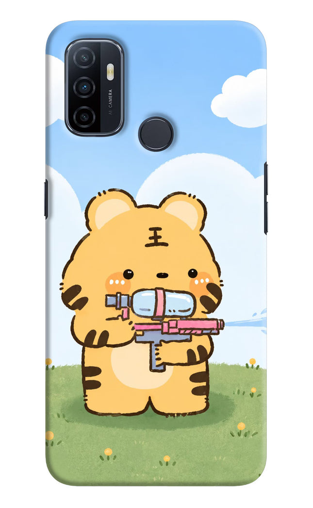 Tiger Treat Oppo A53 2020 Hard Case Back Cover by Casekaro