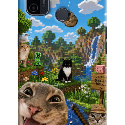 Minecraft Cat Chaos Oppo A53 2020 Hard Case Back Cover by Casekaro