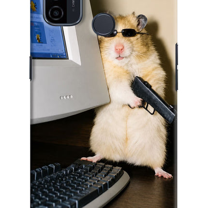 Hacker Hamster Oppo A53 2020 Hard Case Back Cover by Casekaro