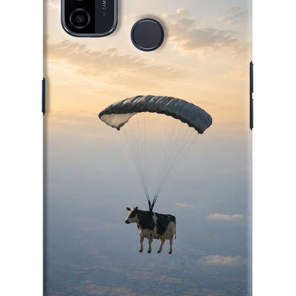 Skydiving Cow Oppo A53 2020 Hard Case Back Cover by Casekaro