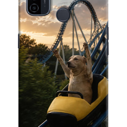 Rollercoaster Dog Oppo A53 2020 Hard Case Back Cover by Casekaro
