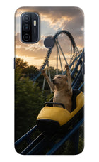 Rollercoaster Dog Oppo A53 2020 Hard Case Back Cover by Casekaro