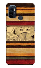 Vinyl Stripes Oppo A53 2020 Hard Case Back Cover by Casekaro