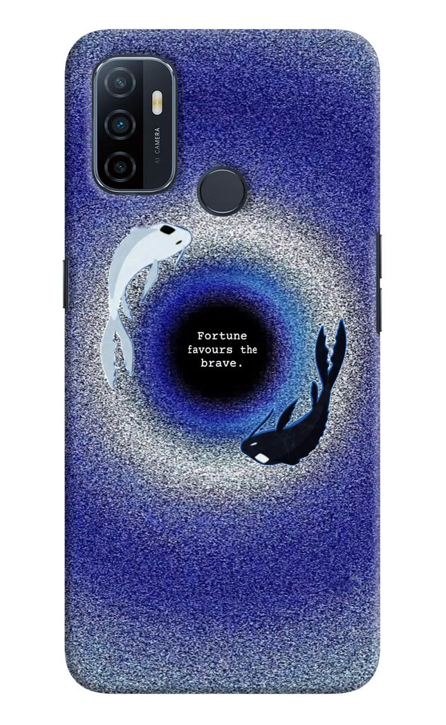 Dark Koi Oppo A53 2020 Hard Case Back Cover by Casekaro