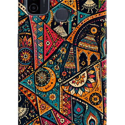 Folk Print Oppo A53 2020 Hard Case Back Cover by Casekaro