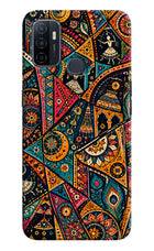 Folk Print Oppo A53 2020 Hard Case Back Cover by Casekaro