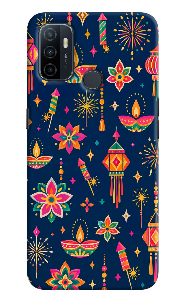 Festive Pop Oppo A53 2020 Hard Case Back Cover by Casekaro