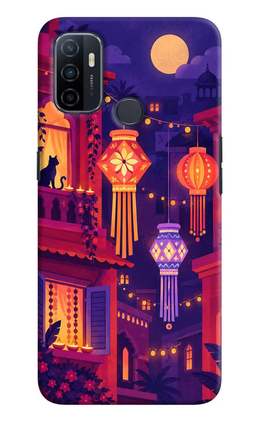 Lantern Lane Oppo A53 2020 Back Cover, Hard case