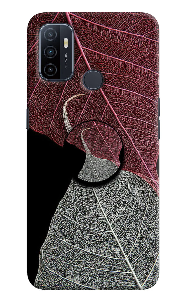 Leaf Pattern Oppo A53 2020 Pop Case by Casekaro
