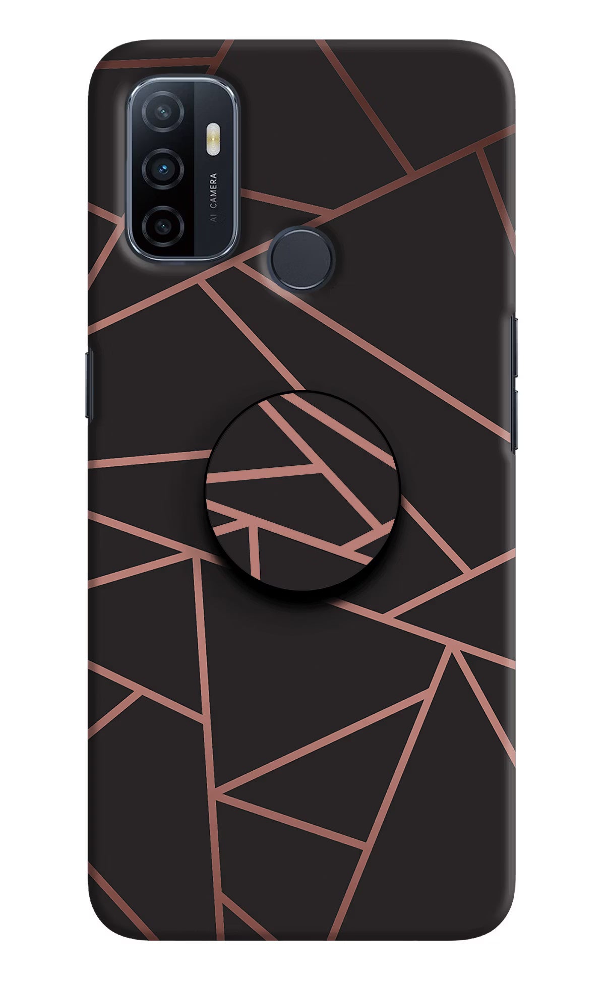 Geometric Pattern Oppo A53 2020 Pop Case by Casekaro