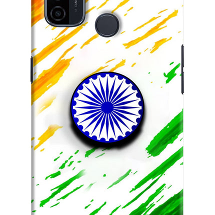 Indian Flag Ashoka Chakra Oppo A53 2020 Pop Case by Casekaro