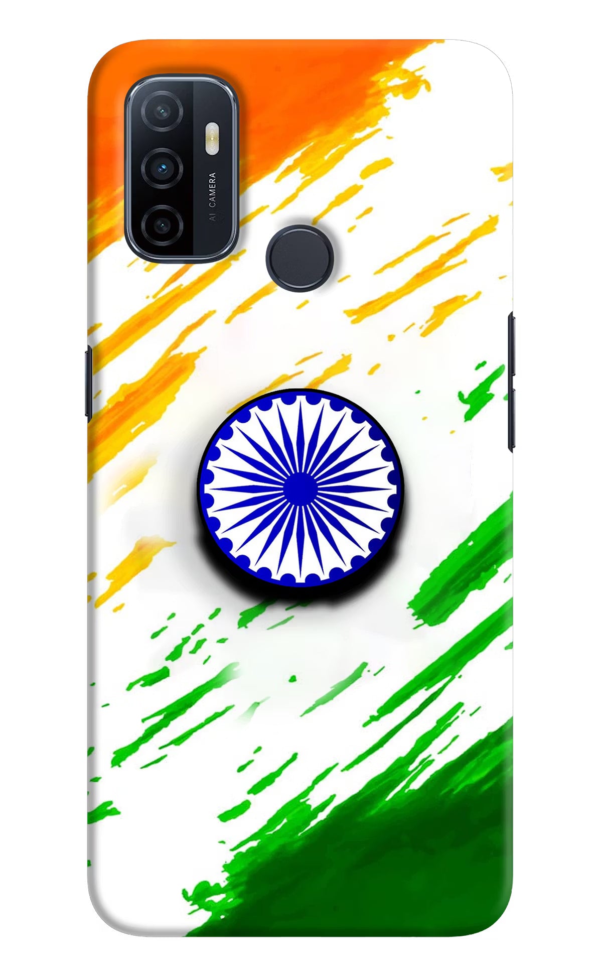 Indian Flag Ashoka Chakra Oppo A53 2020 Pop Case by Casekaro