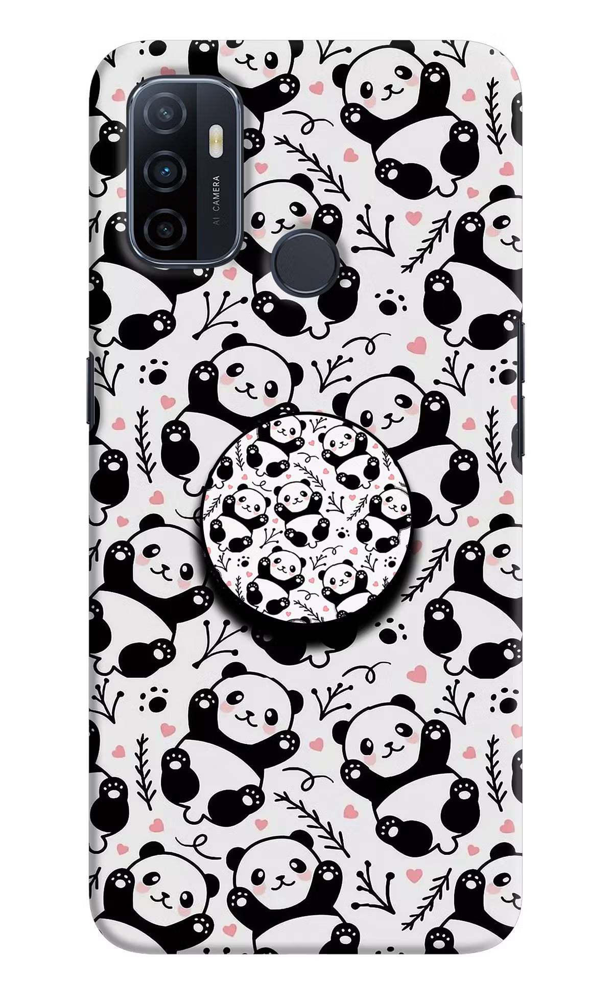 Cute Panda Oppo A53 2020 Pop Case by Casekaro