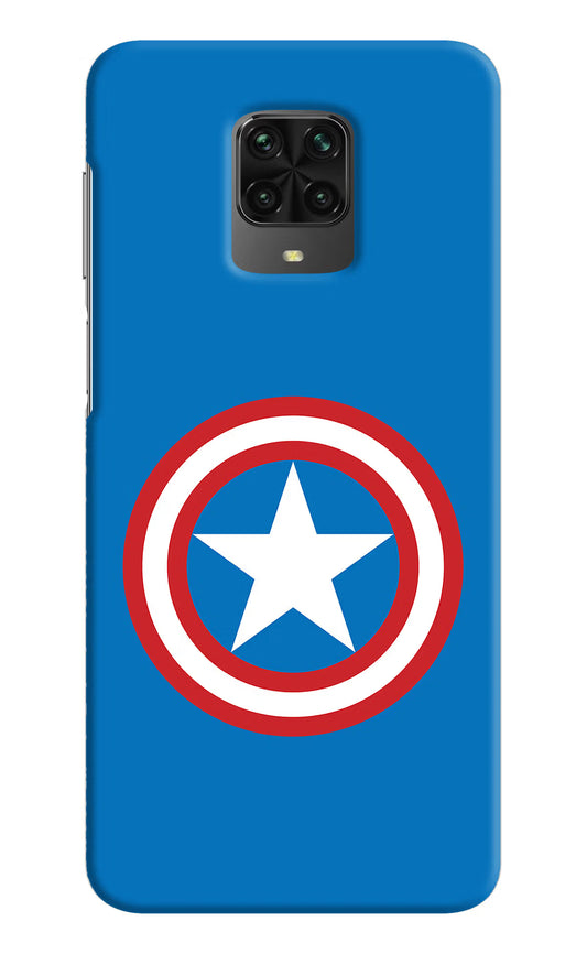 Captain America Logo Poco M2 Pro Hard Case Back Cover by Casekaro