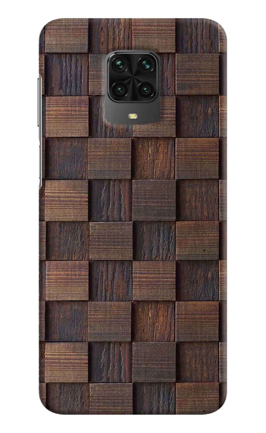 Wooden Cube Design Poco M2 Pro Back Cover, Hard case