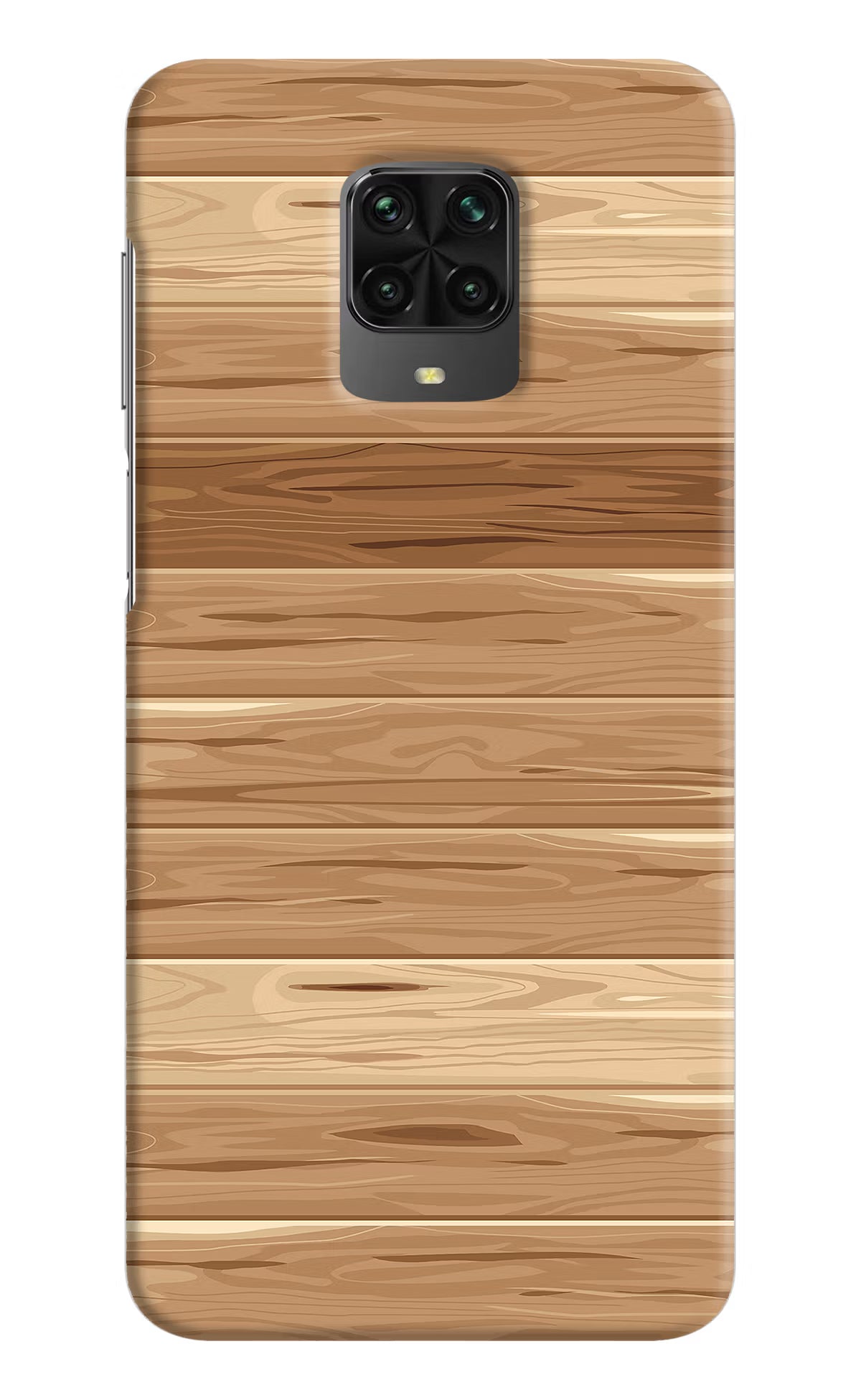 Wooden Vector Poco M2 Pro Hard Case Back Cover by Casekaro