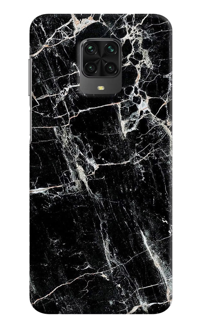 Black Marble Texture Poco M2 Pro Hard Case Back Cover by Casekaro