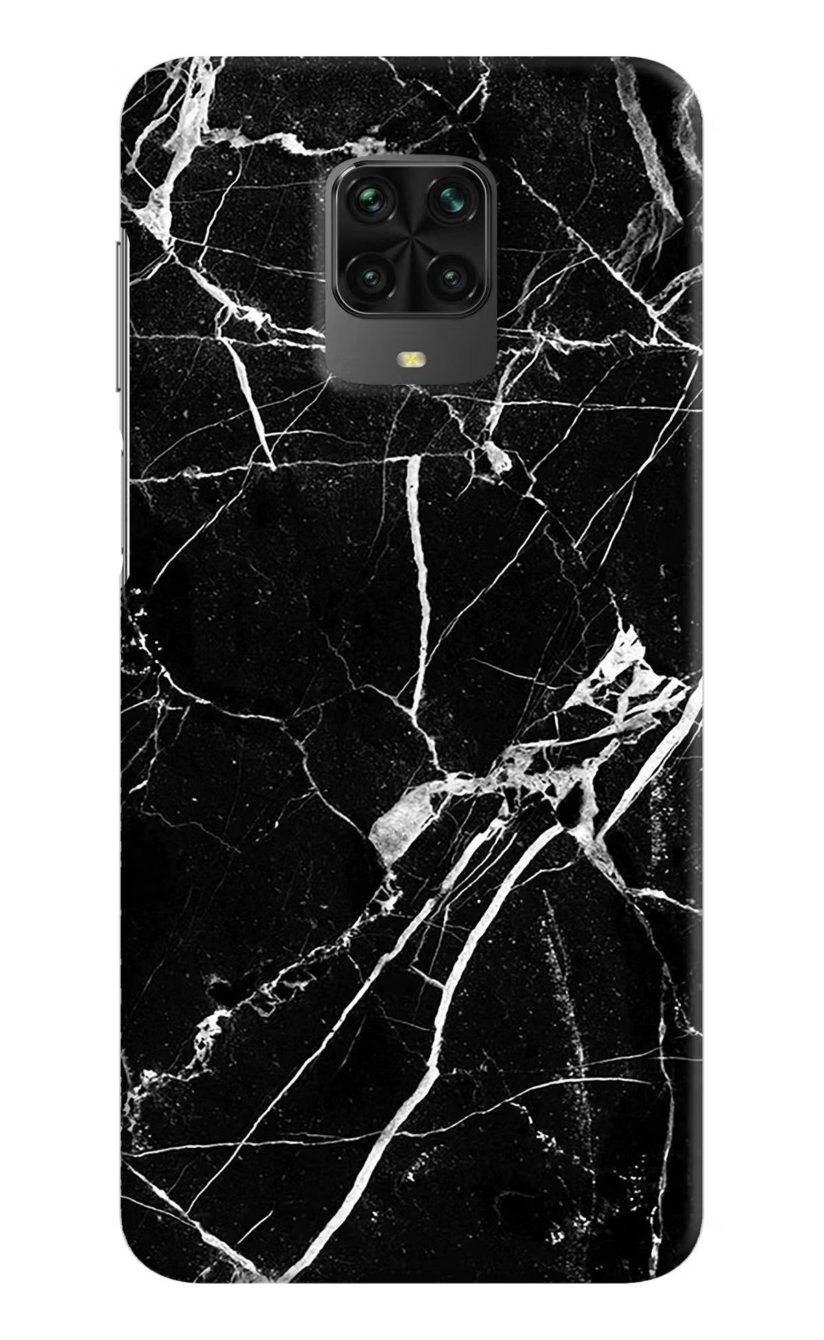 Black Marble Pattern Poco M2 Pro Hard Case Back Cover by Casekaro