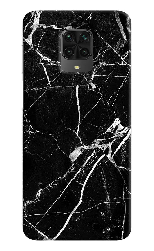 Black Marble Pattern Poco M2 Pro Hard Case Back Cover by Casekaro