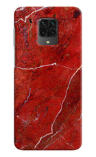 Red Marble Design Poco M2 Pro Hard Case Back Cover by Casekaro
