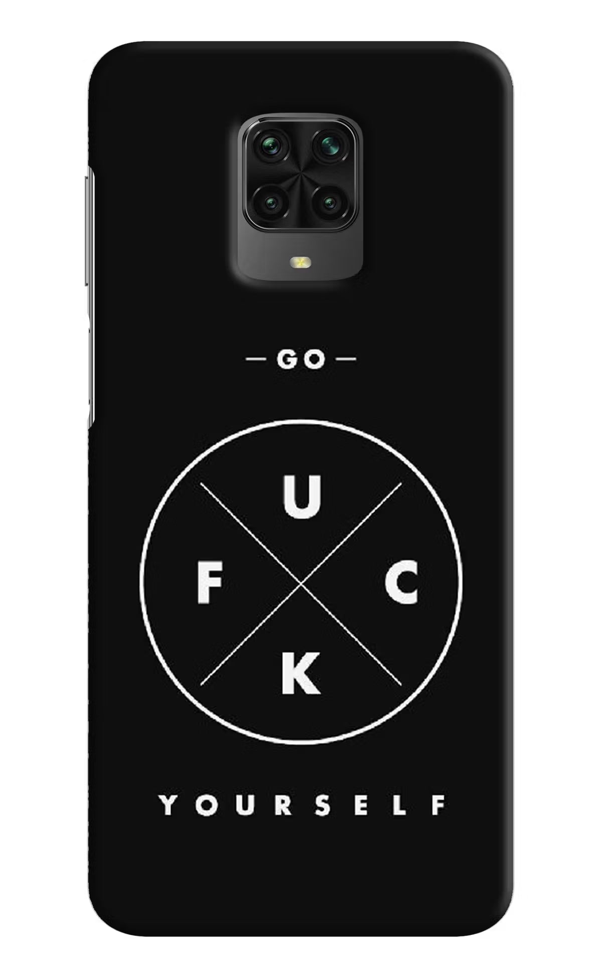 Go Fuck Yourself Poco M2 Pro Hard Case Back Cover by Casekaro