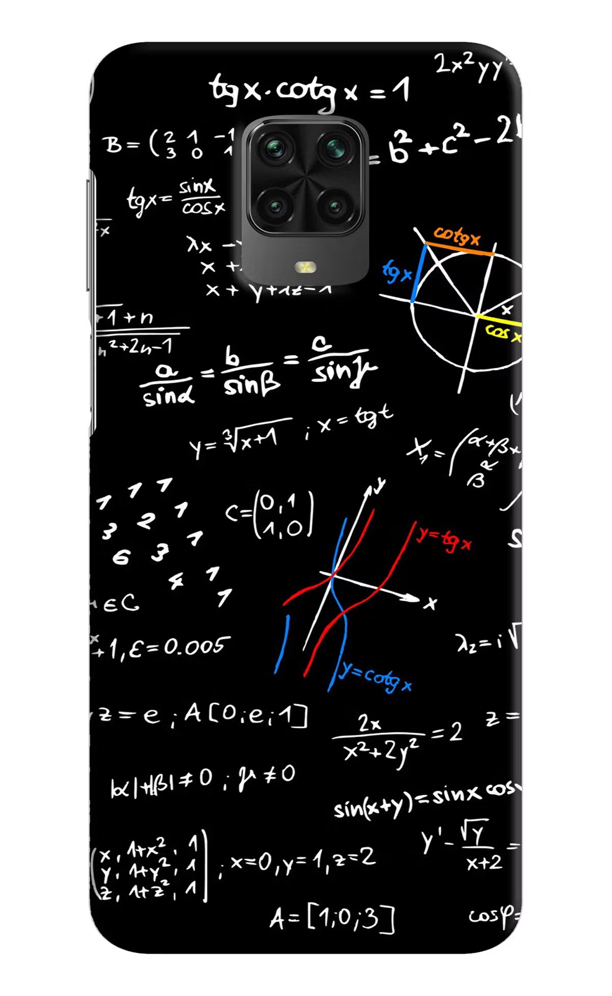 Mathematics Formula Poco M2 Pro Hard Case Back Cover by Casekaro