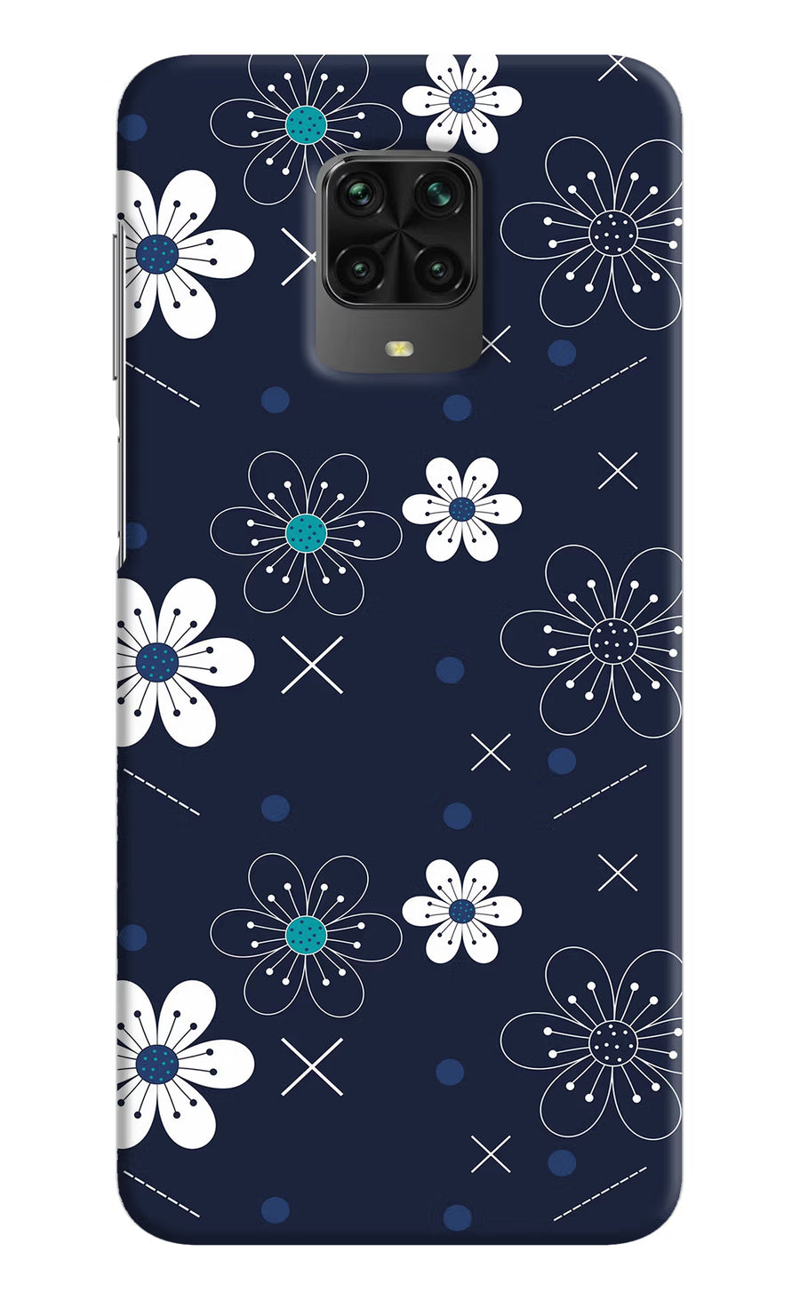 Flowers Poco M2 Pro Back Cover, Hard case